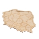 Poland - wooden map