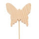 Wooden butterfly 8cm on stick