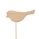 Wooden bird on stick