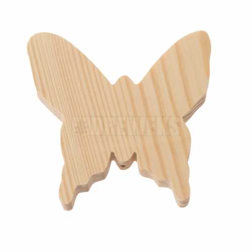 Motylek drewniany 8cm