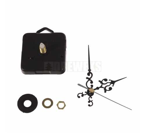 Clock mechanism with hands - 68 mm/ thread 5 mm