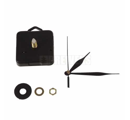 Clock mechanism with hands - 92 mm/ thread 10 mm