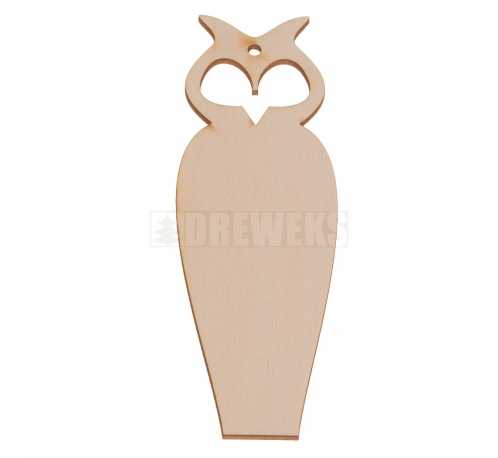Plywood bookmark - owl