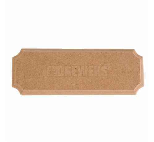 Door tag / badge - rectangular/ MDF material/ small