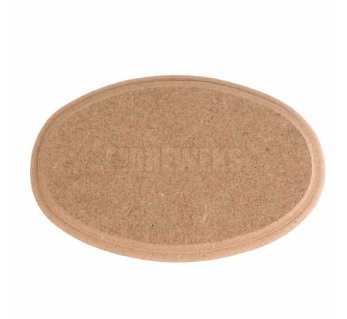 Milled oval board - small/ MDF material
