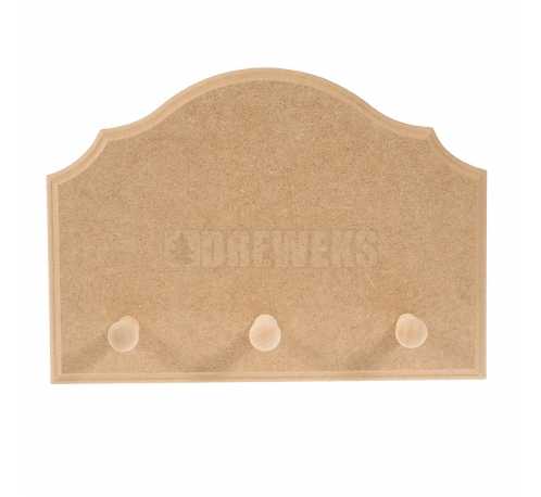 Milled hanger - 3 pegs/ MDF material