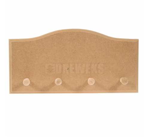 Hanger - waved/ 4 tags/ MDF material