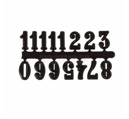 Arabic digits - black