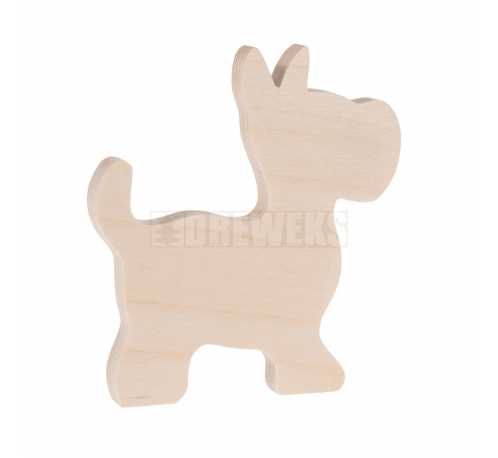 Dog cut-out - plywood/ small