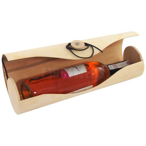 Wine box with lid - 1 bottle