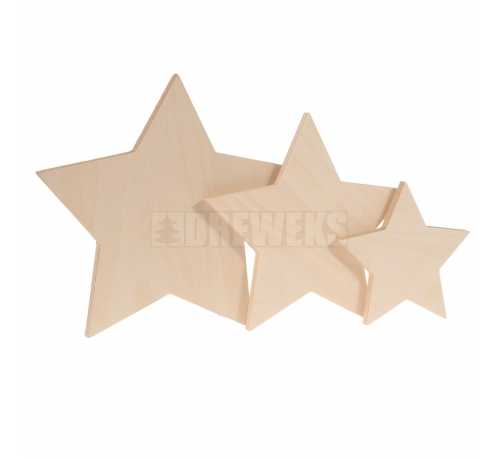 Standing star - solid/ plywood