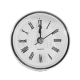 Pushed clock mechanism - silver