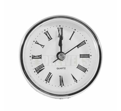 Pushed clock mechanism - silver