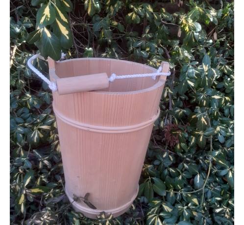 OUTLET Wooden bucket (dimensions - 33x23 cm) - o24/148