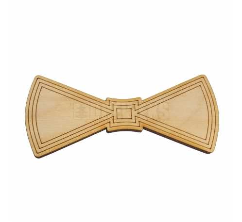 Wooden bow tie heart's ver 2