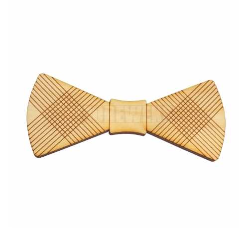 Wooden bow tie heart's