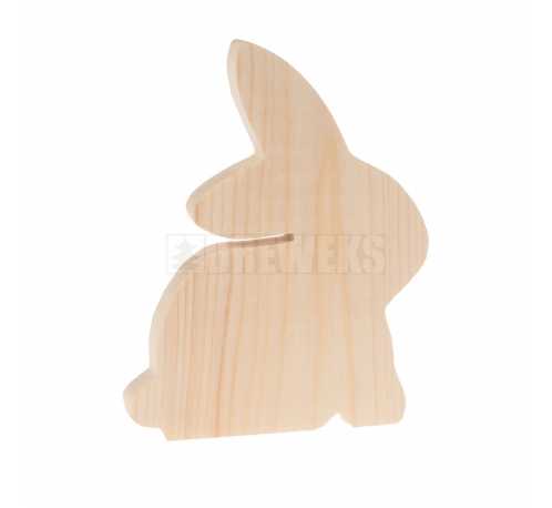 Drewniany królik mały
