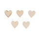 Heart cut-out 20mm - plywood/ set of 5 pcs