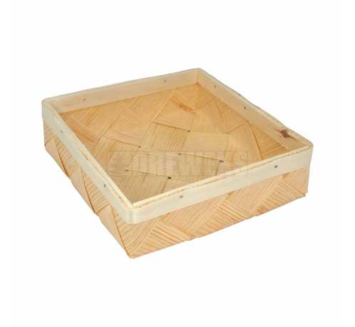 Wooden basket - square