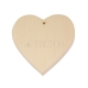 Heart cut-out 115mm - wood/ with hole