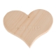 Heart cut-out 115mm - wood/ with hole