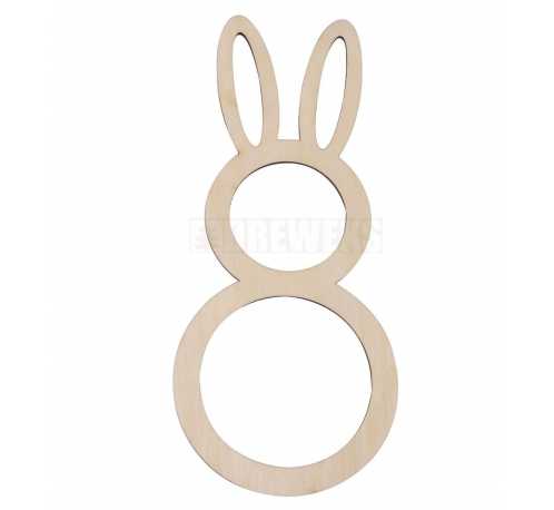 Egg shaped tag - rabbit