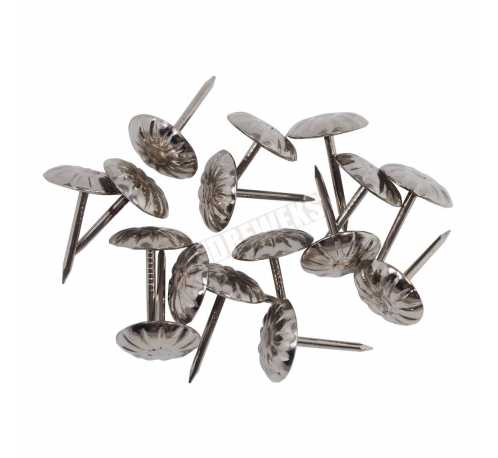 Silver upholstery pins 100 pcs