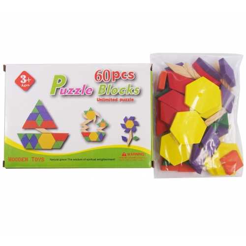 Wooden puzzles, tangram