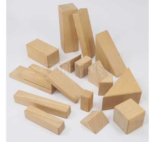 Set of wooden blocks
