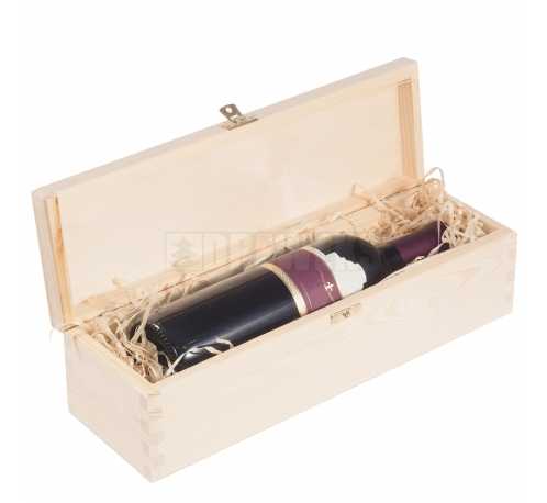 Wine box with lid - 1 bottle