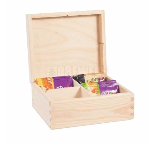 Tea box - 4 compartments