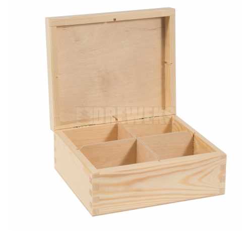 Tea box - 4 compartments