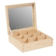 Box / container with mirror - 9 compartments