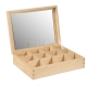 Box / container with mirror - 12 compartments
