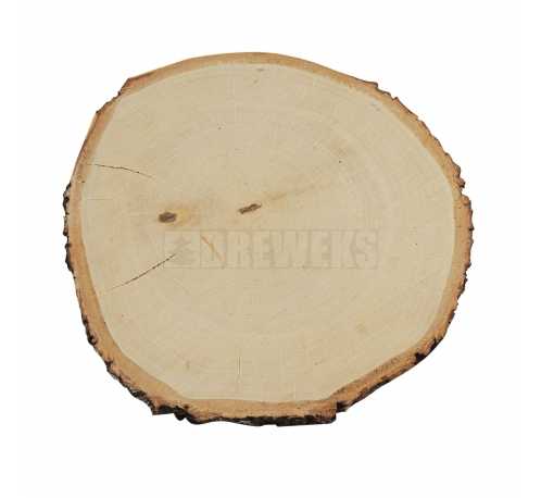 Plaster z drewna z korą ⌀ 24-28 - szlifowany jednostronnie