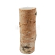 Wooden birch candlestick 20 cm