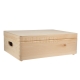 Storage box with lid and handles - medium