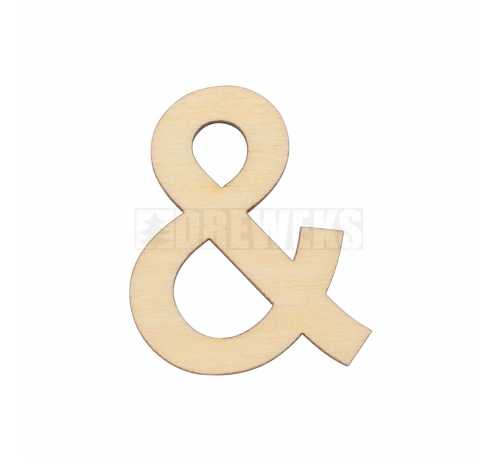 Letter / digits 85x3mm - plywood