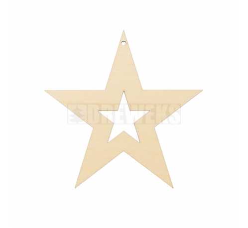 Christmas decoration - The fivefold star