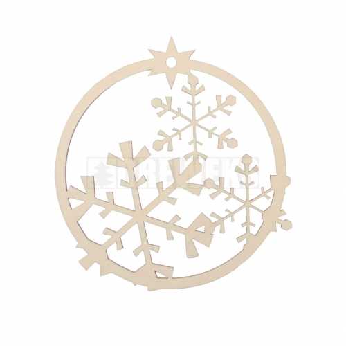 Christmas tag - snowflakes
