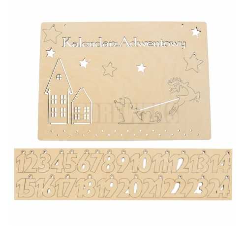 Advent calendar with numbers