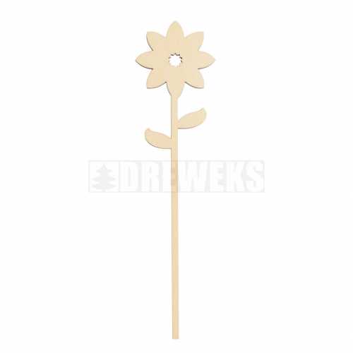 Kwiat ze sklejki - stokrotka