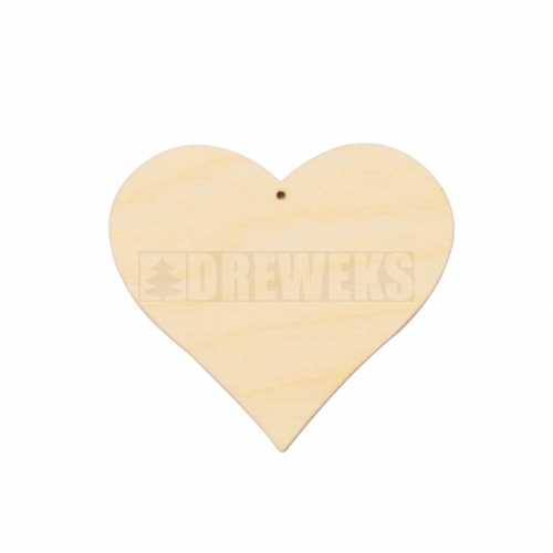 Heart cut-out 38 - plywood/ with hole
