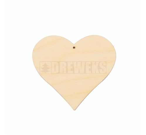 Heart cut-out 38 - plywood/ with hole