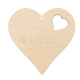 Heart cut-out 70mm - plywood/ with heart shaped hole