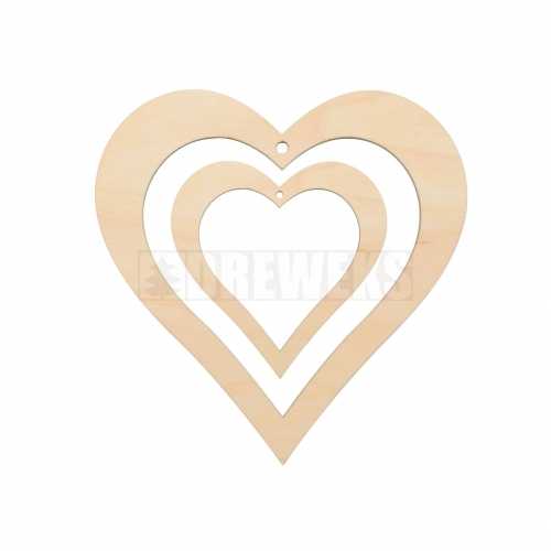 Heart cut-out / tag- plywood