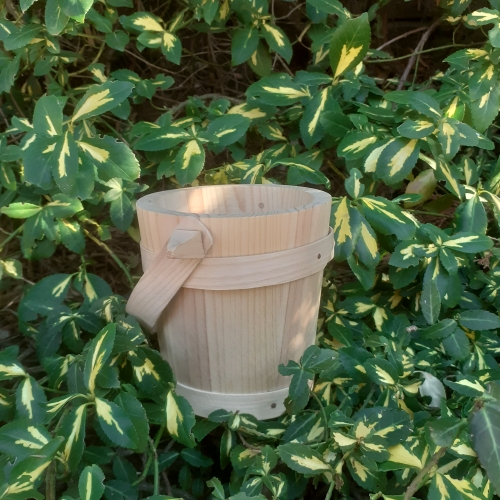 OUTLET Wooden bucket