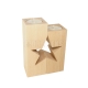 Candlestick with a cutout - star