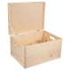 Storage box with lid and handles - big, Knock-in hinges