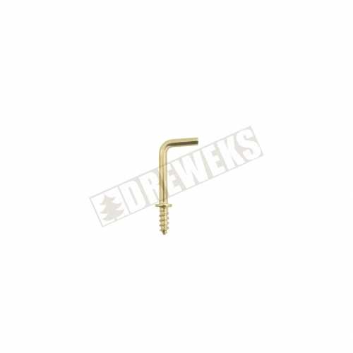 Hook - screw/ brass